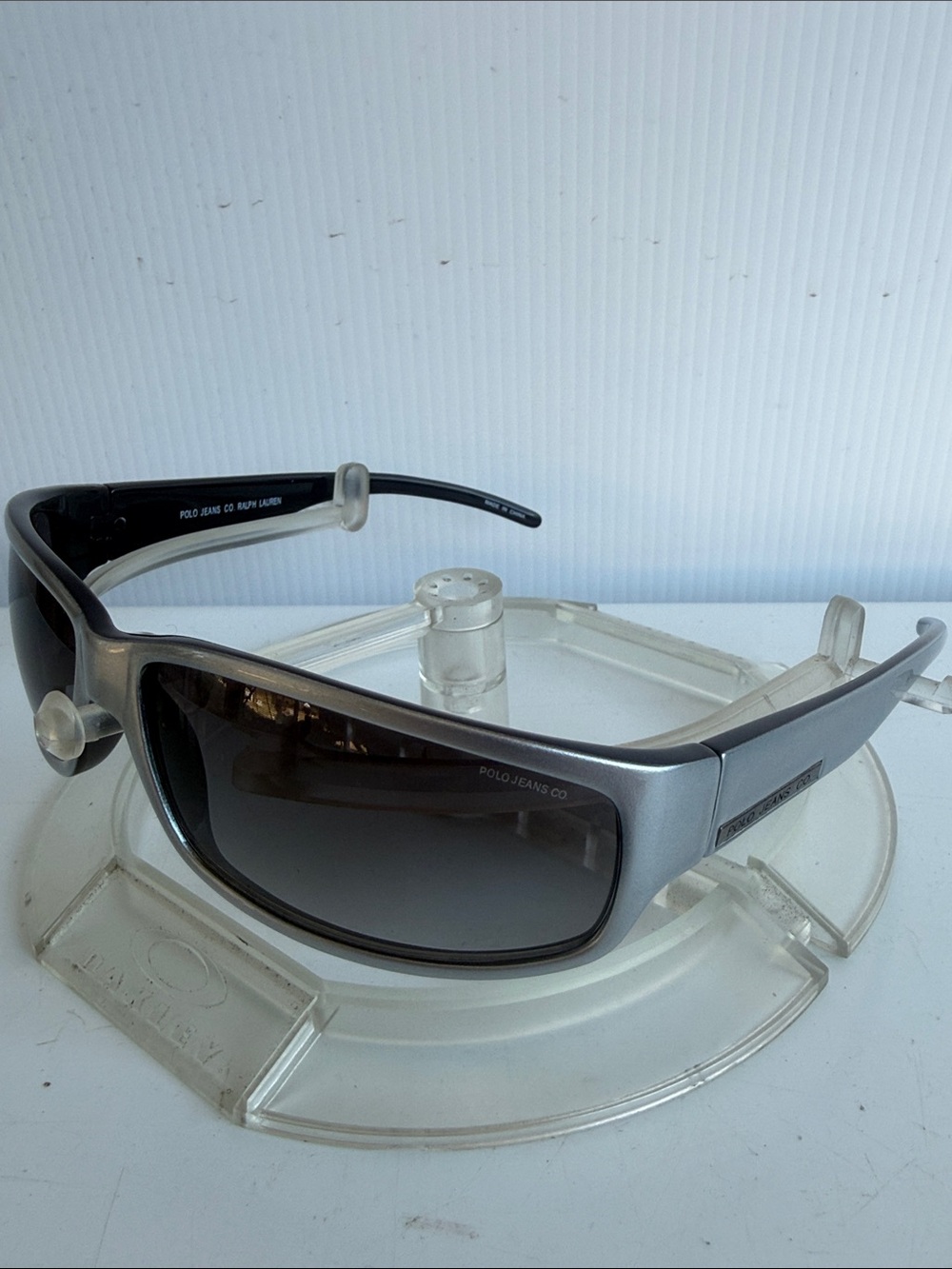 NEW POLO JEANS CO BY RALPH LAUREN DENVER SUNGLASSES SILVER NEW WITHOUT BOX
